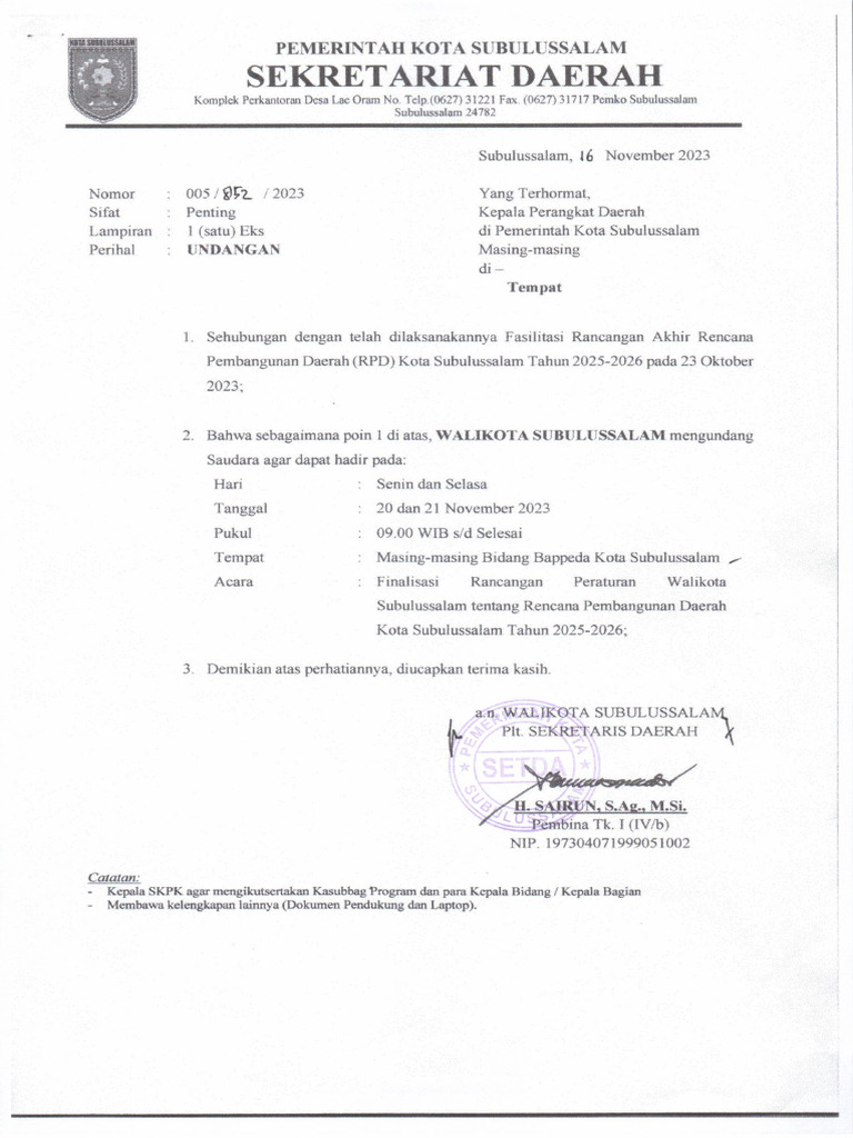 Cuaca Subulussalam 4 Januari 2026: Awan Menutupi Wilayah