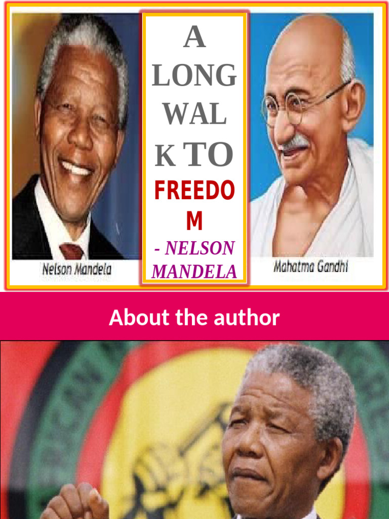 Page from Nelson Mandela's Long Walk to Freedom PDF showing struggles and reflections