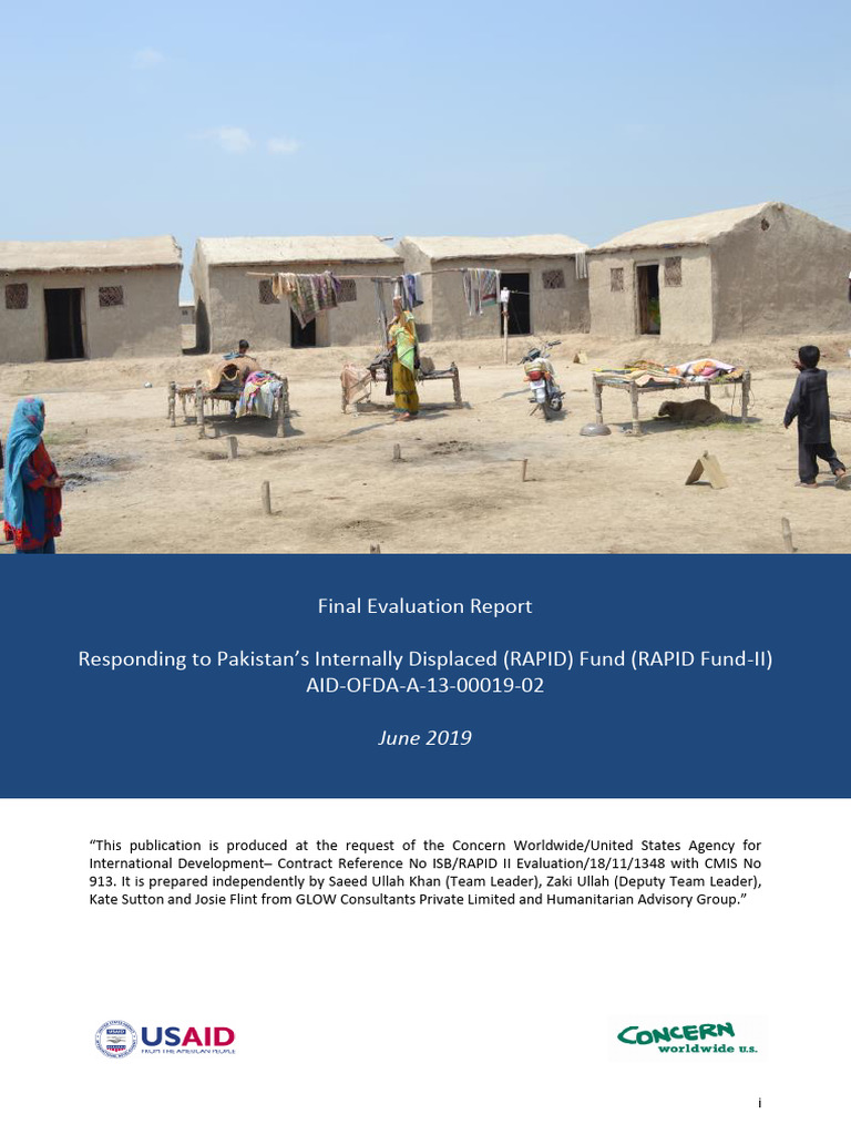 Pakistan RAPID Fund II Final Evaluation Sept 2019 | PDF