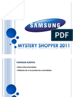 Manual Mystery Shopper Samsung 2011 Barquisimeto