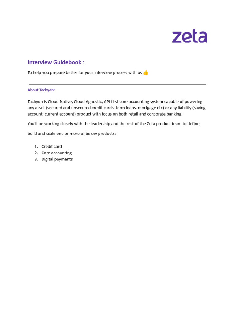 Interview Guide Sr Product Manager Data Zeta Pdf