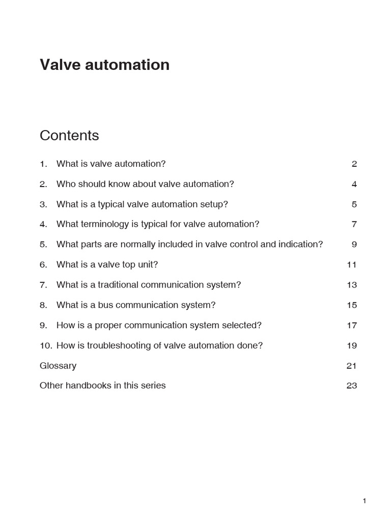 Valve Automation | PDF