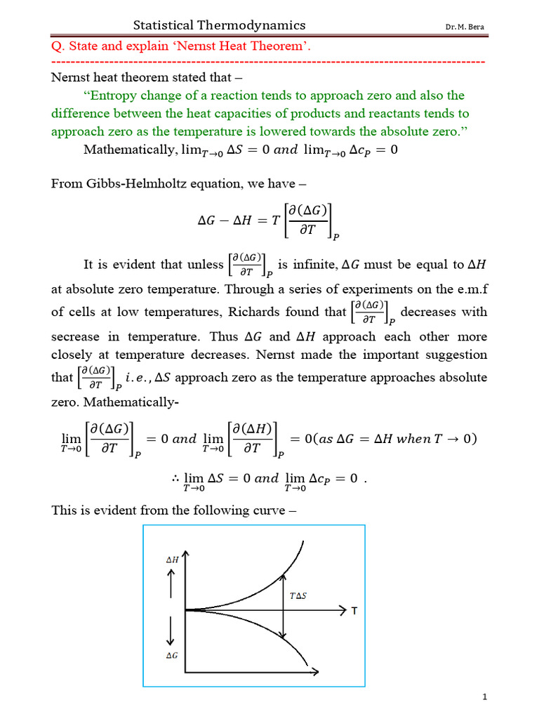 Statistical Thermodynamics Colour Pdf