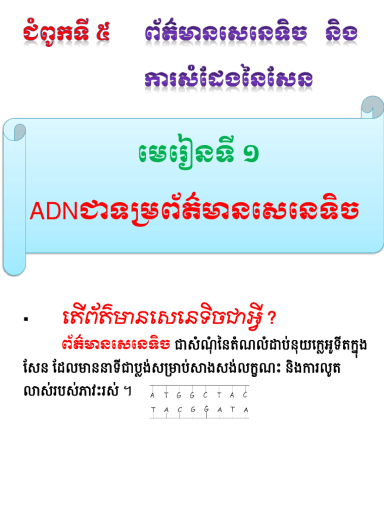 ជំពូក ៥ មេ១ | PDF