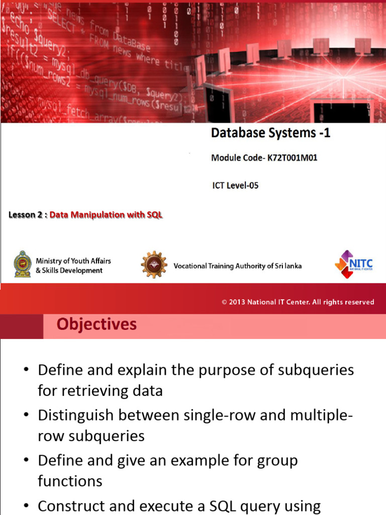 T2-Data Manipulation With SQL | PDF