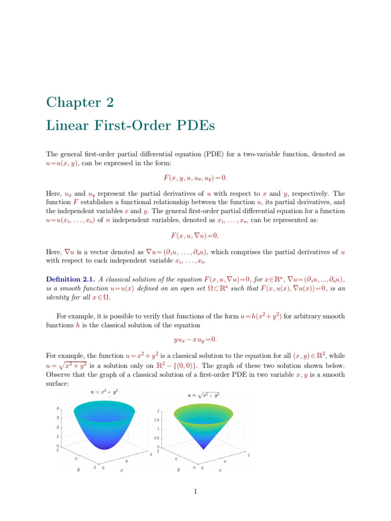 Chapter 2pde | PDF