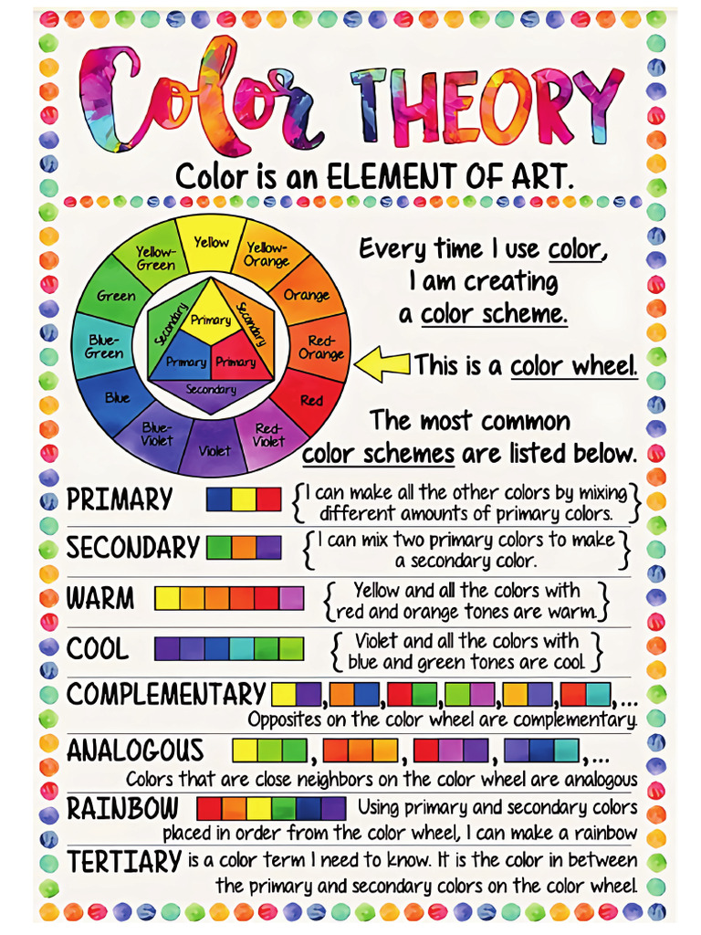 Color Theory for prek to K3 | PDF