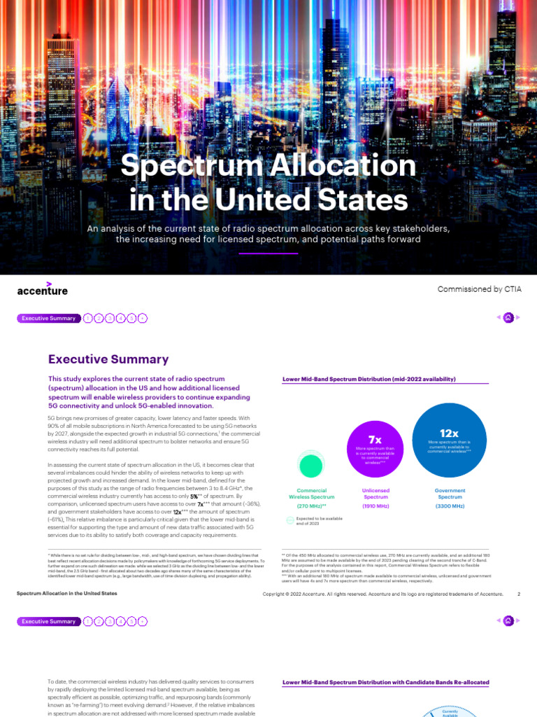 Spectrum Allocation in The United States 2022.09 | PDF