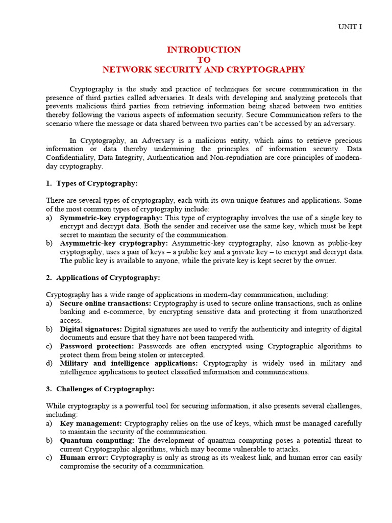 Unit 1 | PDF
