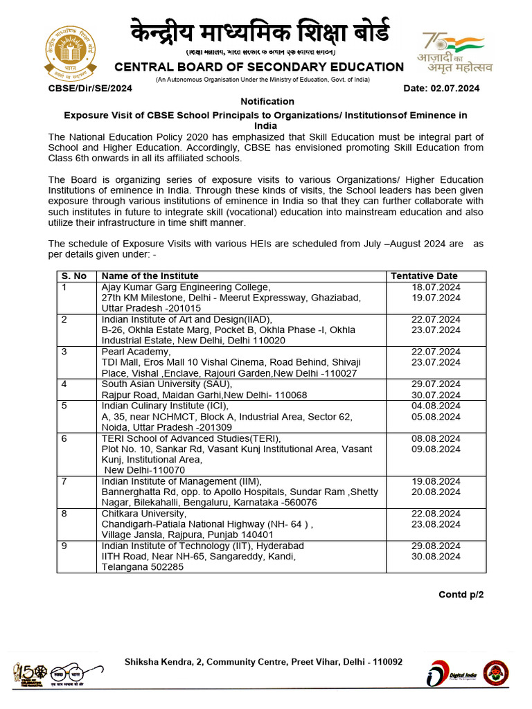 73 Notification 2024 | PDF