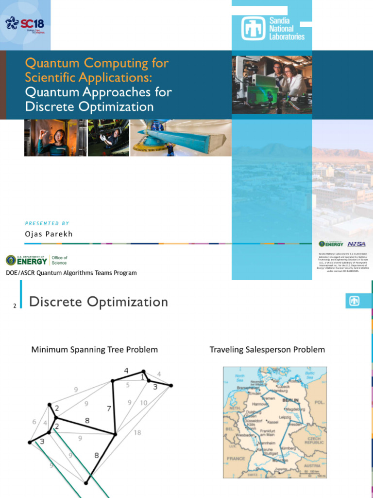 Quantum Computing For Scientific Applications: Quantum Approaches For ...