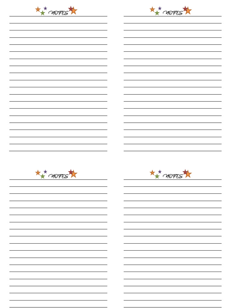 Notes Template | PDF