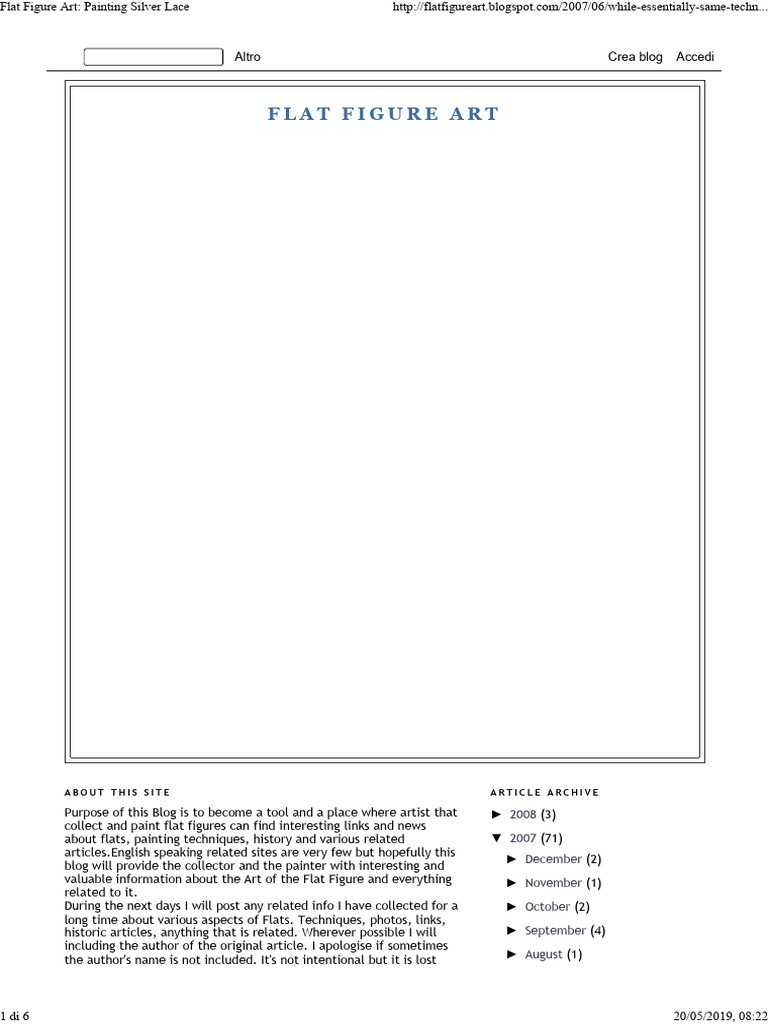 Flat Figure Art - Painting Silver Lace | PDF