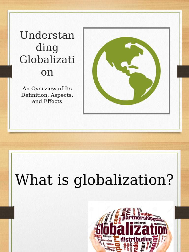 Globalization - Week 1 | PDF