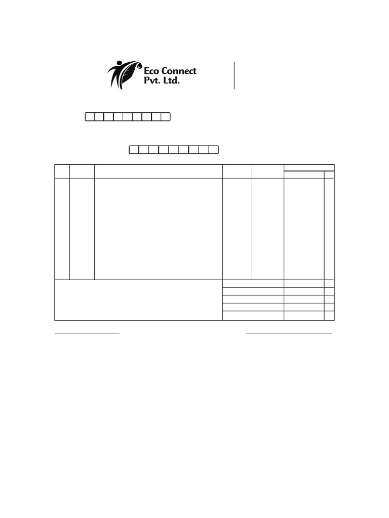 Ecoconnect Vat Bill New Format | PDF