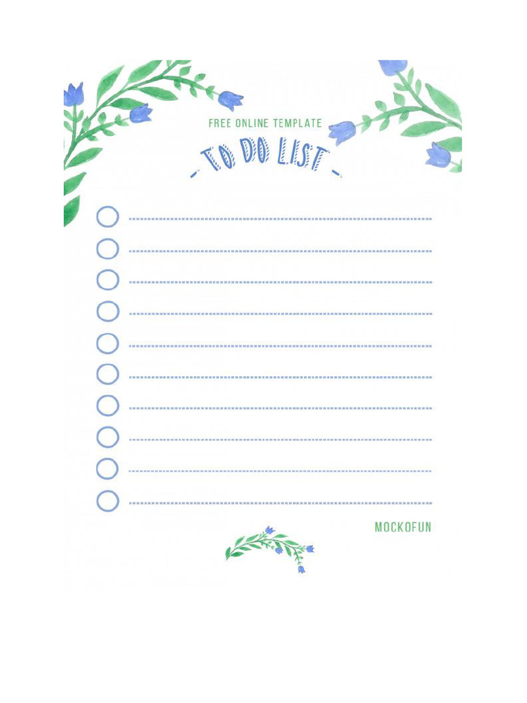 To Do List | PDF