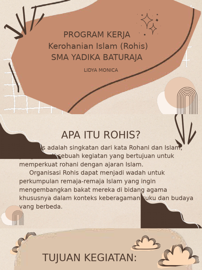 Program Kerja Kerohanian Islam (Rohis) Sma Yadika Baturaja | PDF