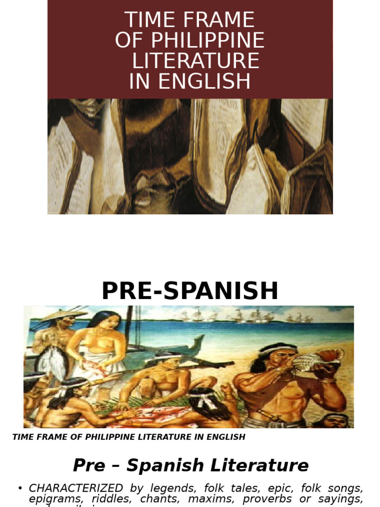 El113 Timeframe Of Philippine Literature In English Pdf