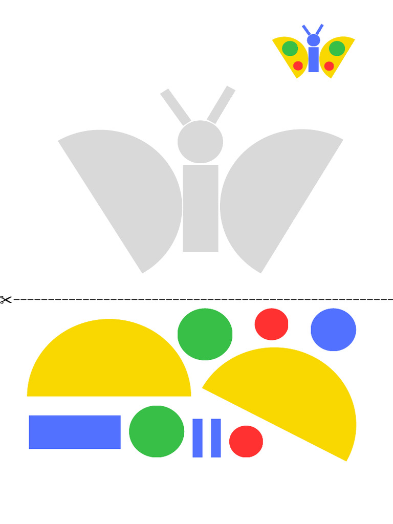 Geometric Shapes Puzzle Worksheet in Colorful Illustrated Style | PDF