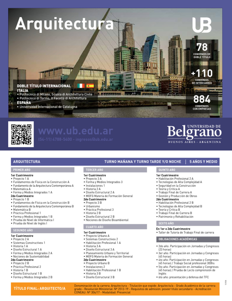 Plan de Estudios de Arquitectura 2024 | PDF | Ingeniería