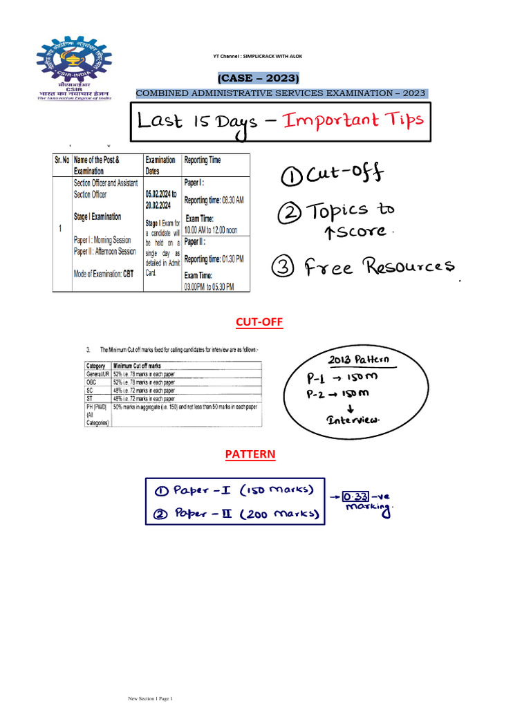 Csir So Aso Last 15 Days | PDF