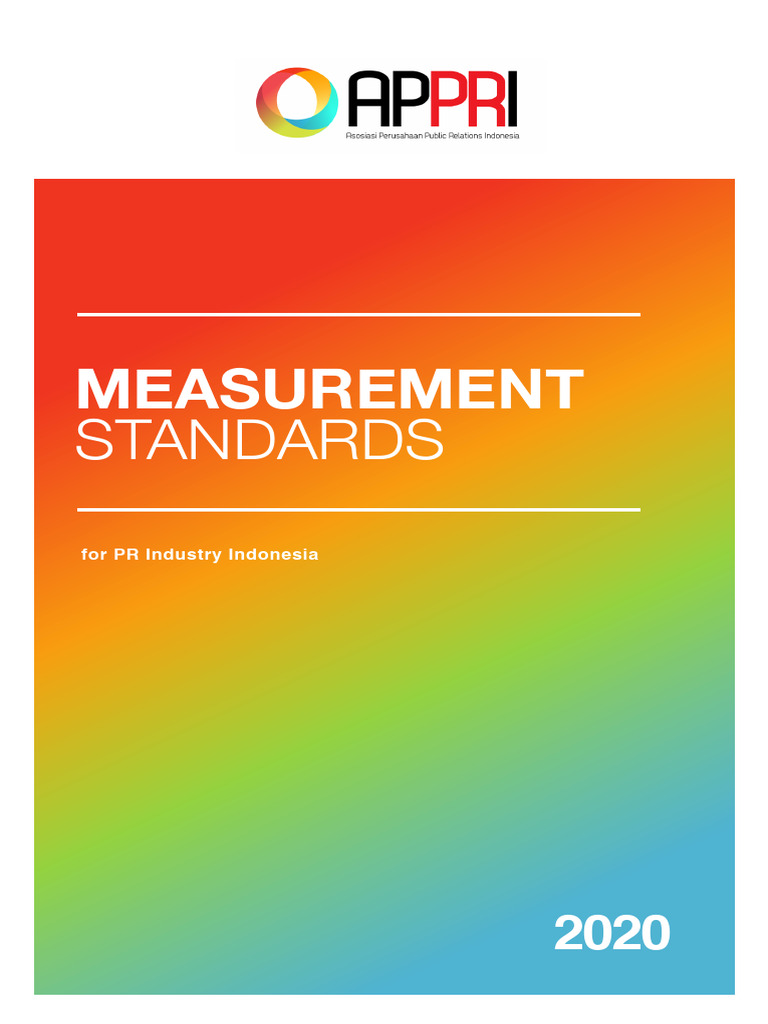 PR Measurement Standards Asosiasi PR Indonesia 1726481185 | PDF