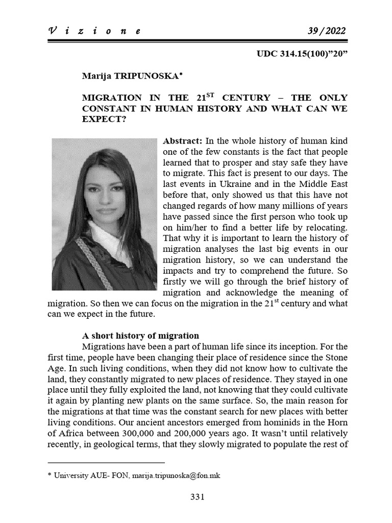 Migration in The 21st Century | PDF