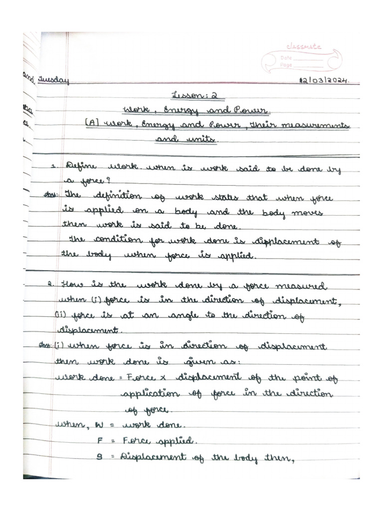 Physics Notes (Chapter 2 and 3) | PDF