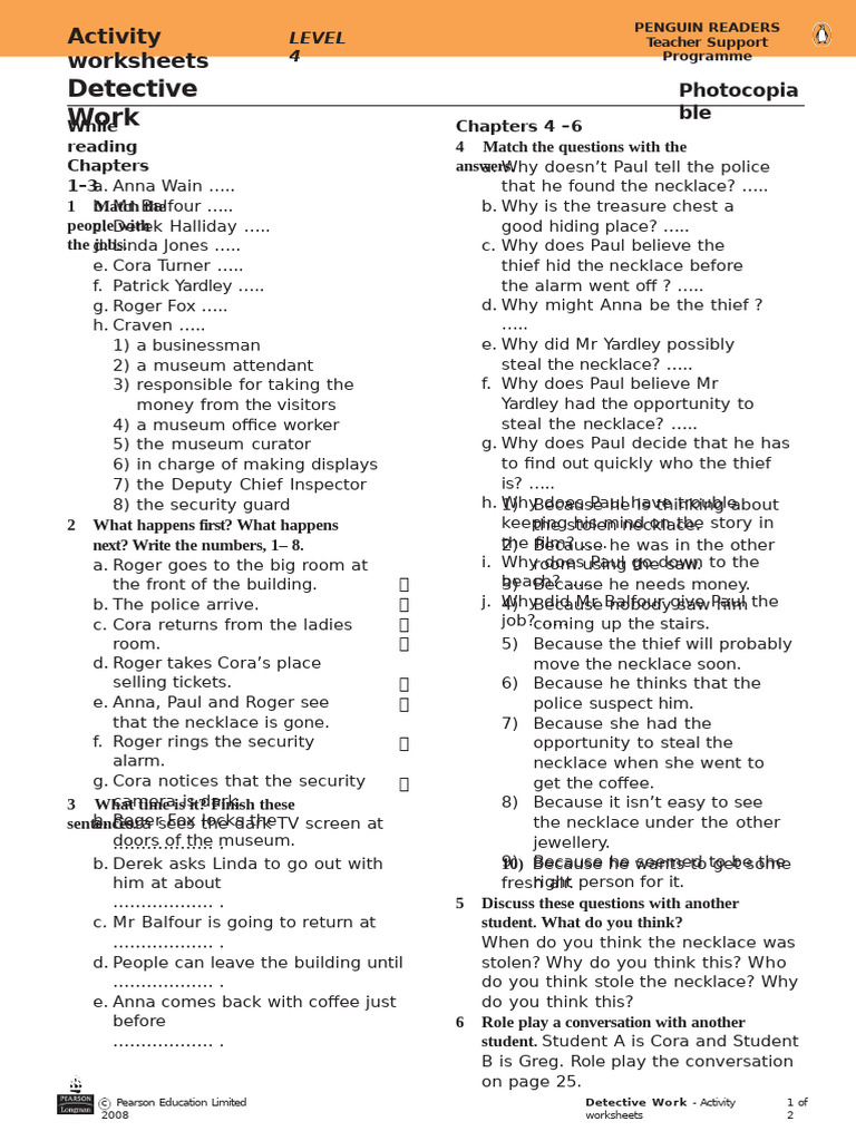 Detective Work | PDF