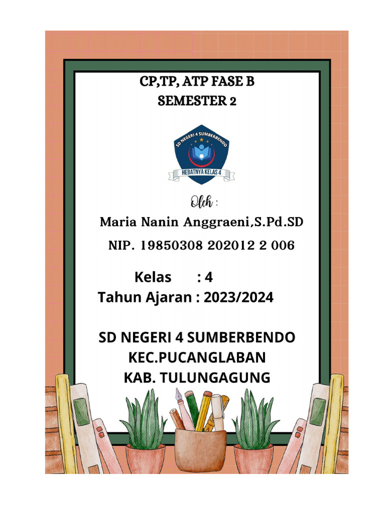 CP TP Atp Fase B Kelas 4 | PDF
