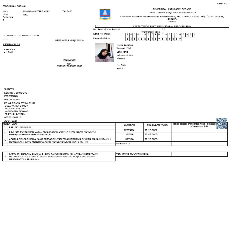 Registration Card | PDF