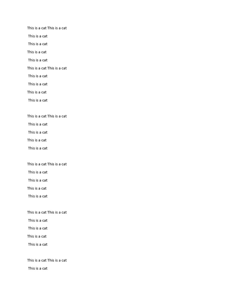 Repetitive Cat Descriptions | PDF