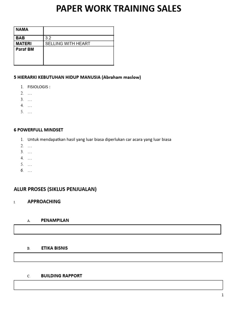 3.2 Paper Work Selling With Heart | PDF