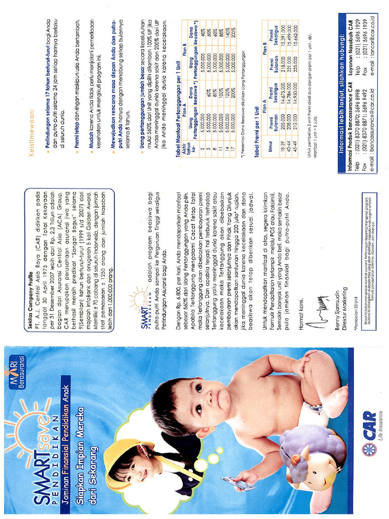 Form Spaj Smart Save Pendidikan-1 | PDF