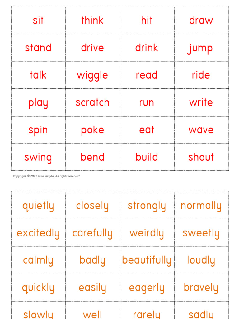 Logical Adverb Game | PDF