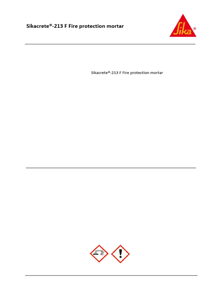 MSDS - Sikacrete®-213 F | PDF