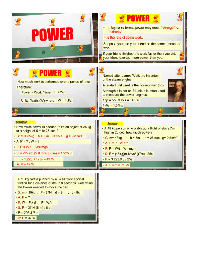 Power Notes 2024 2025 | PDF