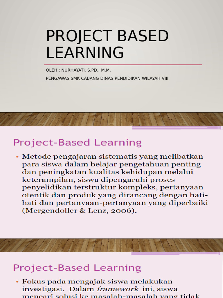 Project Based Learning | PDF