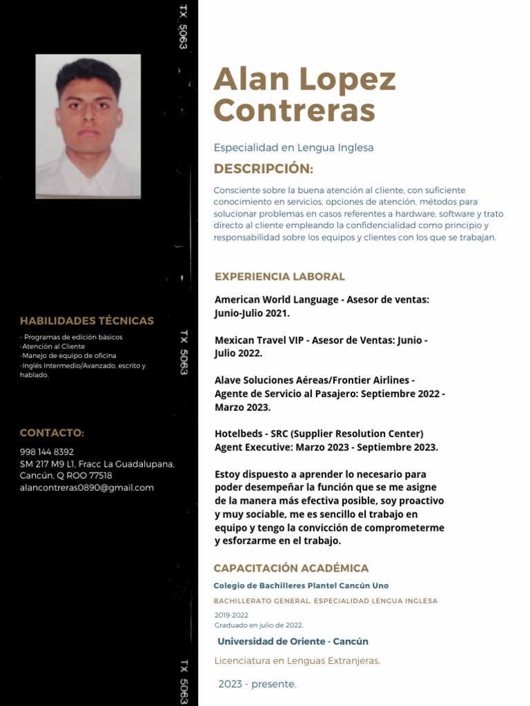 CV Alan López Contreras | PDF