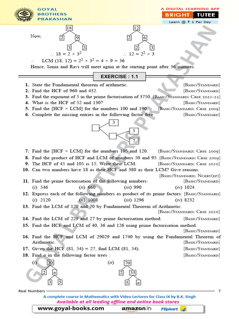 1722337580783.WS On Ch-1 | PDF | Factorization | Mathematical Concepts