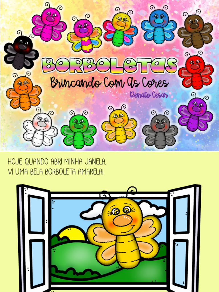 Borboletas - Brincando Com As Cores | PDF