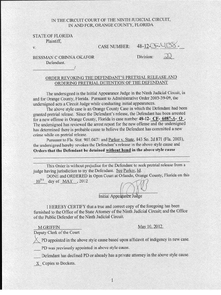 Bessman Revoked Bond | PDF