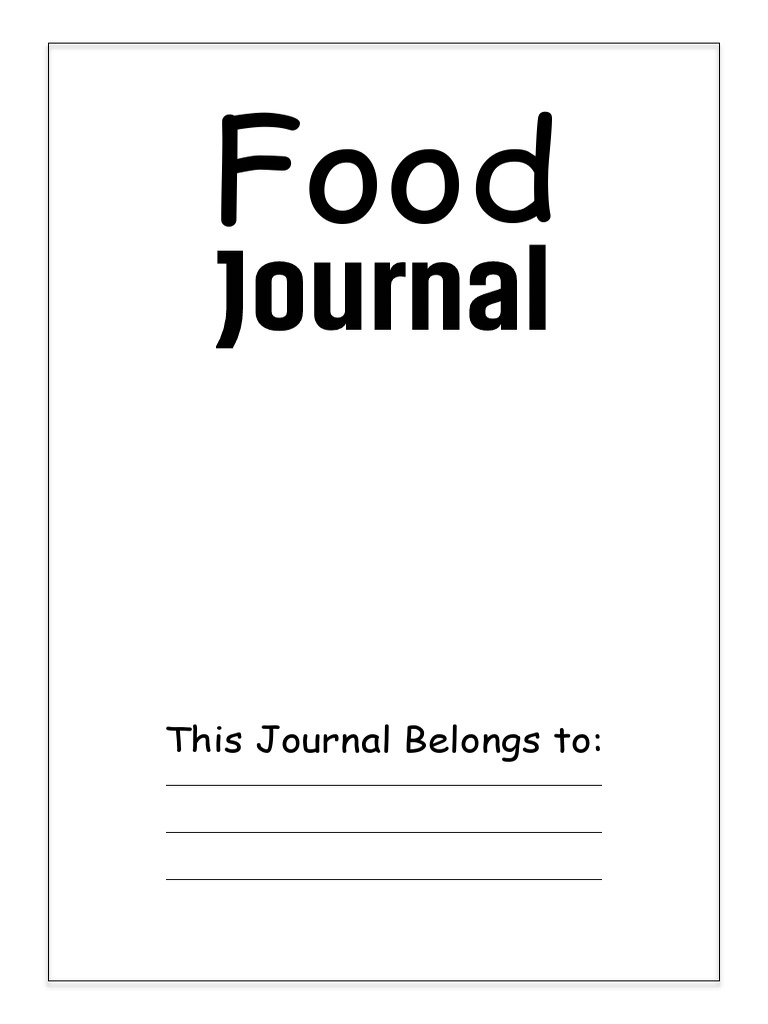 Food Journal 6x9 120p | PDF