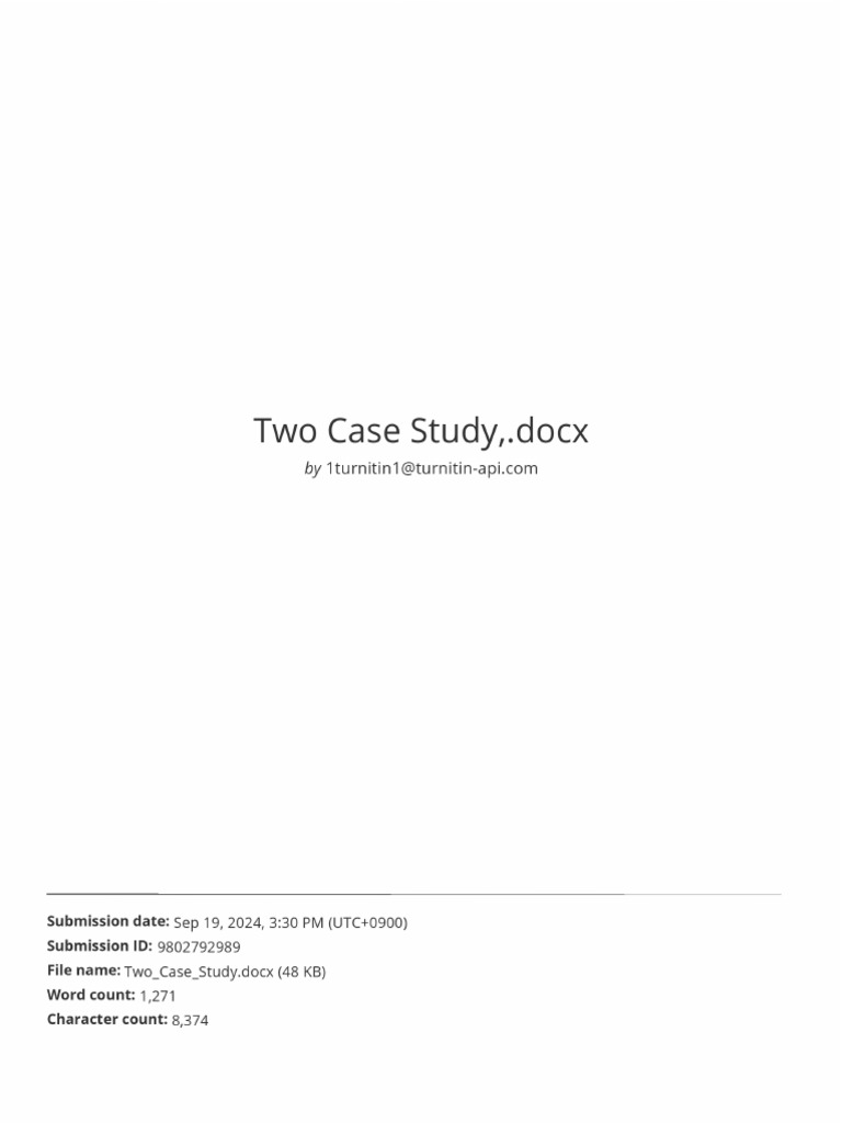 Similarity-Two Case Study - Docx 20240919 160153 0000 | PDF