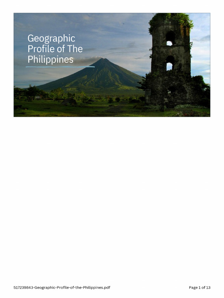 Geographic Profile of The Philippines - PDF - 20240905 - 161641 - 0000 ...