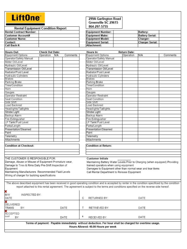 304 Blank Check In-Out Sheet | PDF