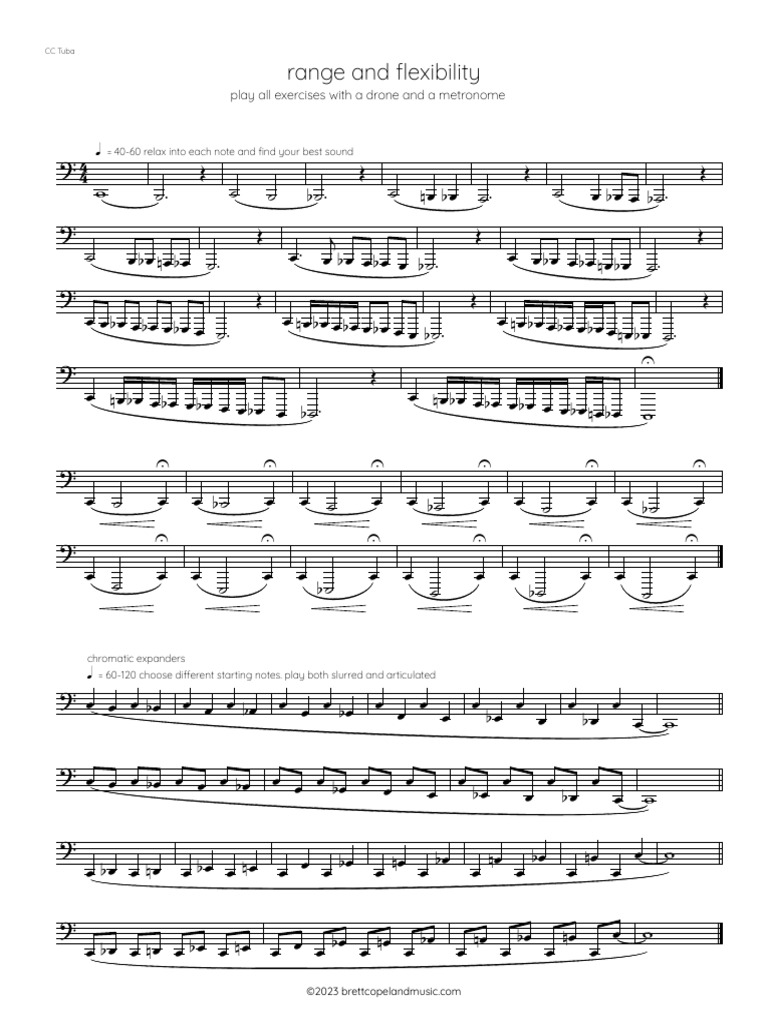Range And Flexibility Cc Tuba Pdf