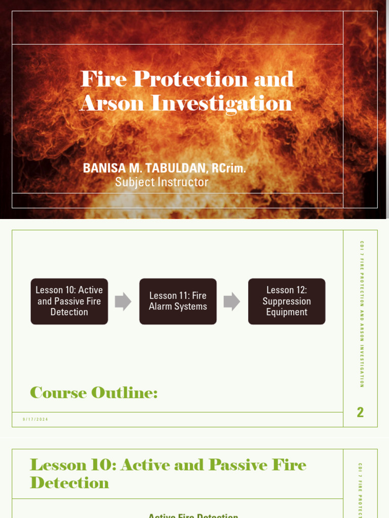 Active vs Passive Fire Detection Systems | PDF | Fires | Security Alarm