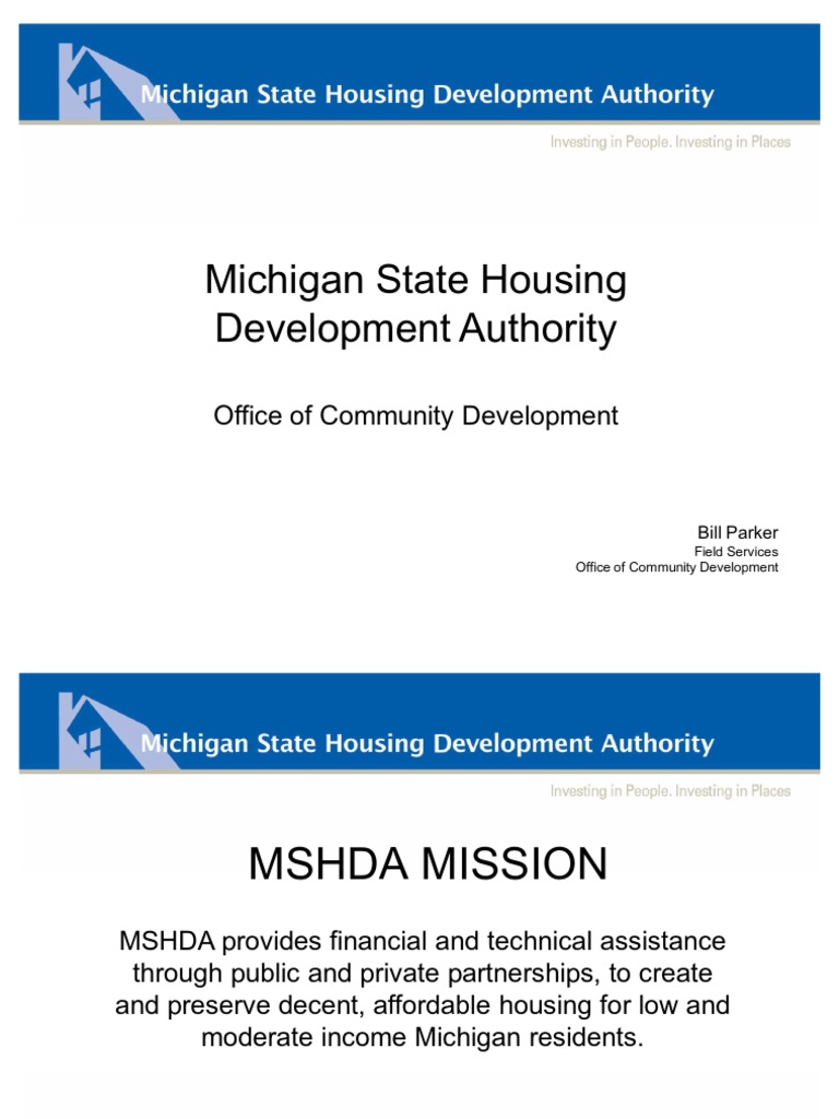 Mshda MSHDA RD Development Meeting 317223 7 Owner Occupancy