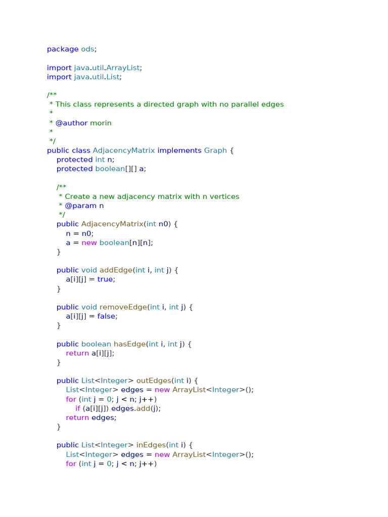 Adjacency Matrix | PDF